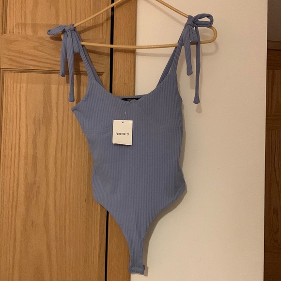 Forever 21 Tops - Forever 21 Blue Bodysuit